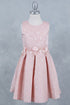 Girls Elegant Floral Jaquard Dress, Sizes 2-12